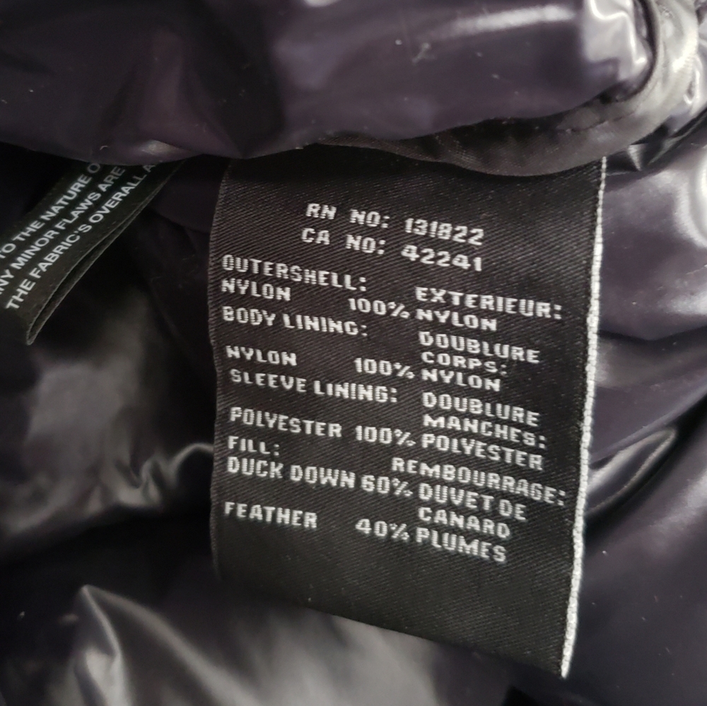 Nwt Aqua Lacquer Down Puffer Jacket In Onyx - Picture 6 of 12